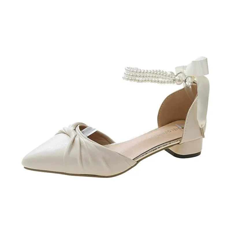 Enchanted Fairy Pearl Heels Whimsical Elegant Shoes