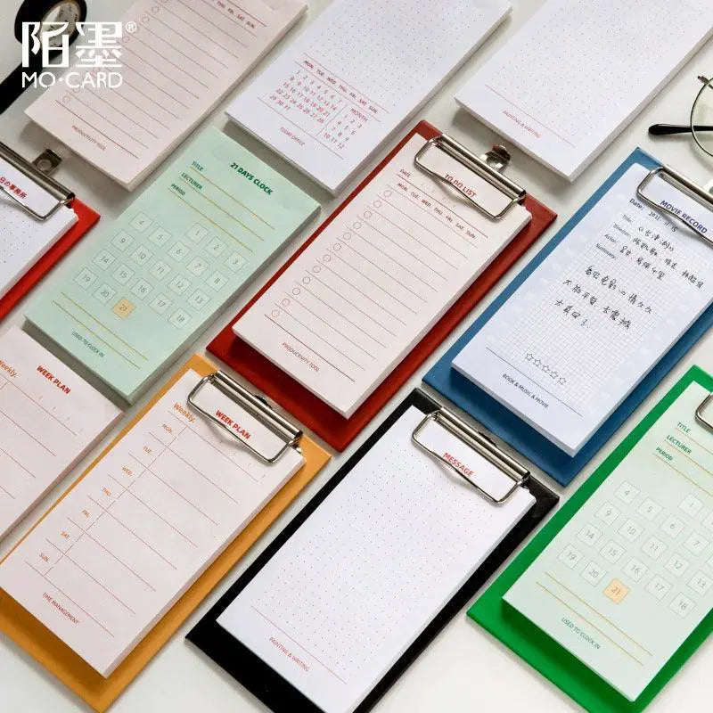 White Kraft Paper Splint Notepad Memo Note Series Mocard