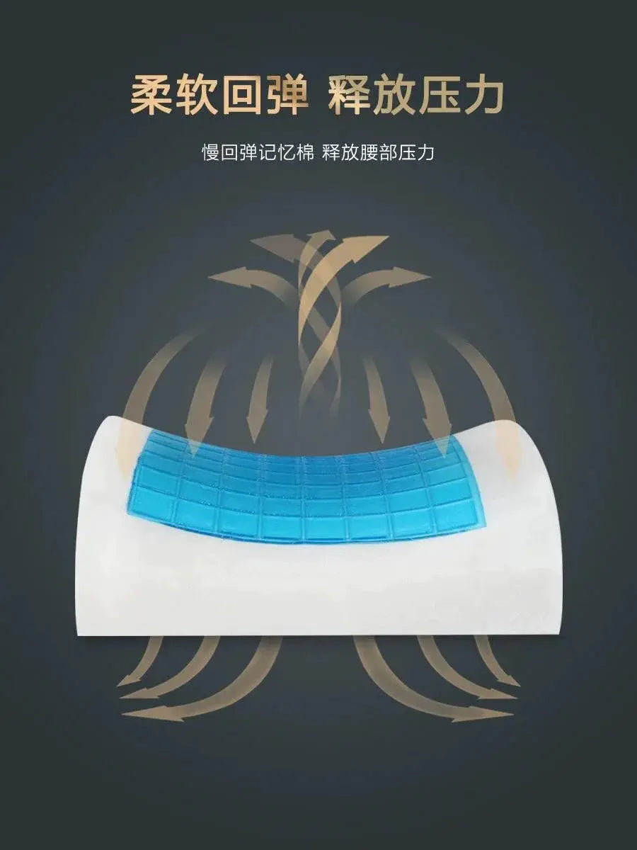 Memory Foam Gel Cushion Seat Pillow For Office And Car