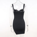 Strap Sexy V-Neck Lace Dress Fashion Suspenders Slim Fit