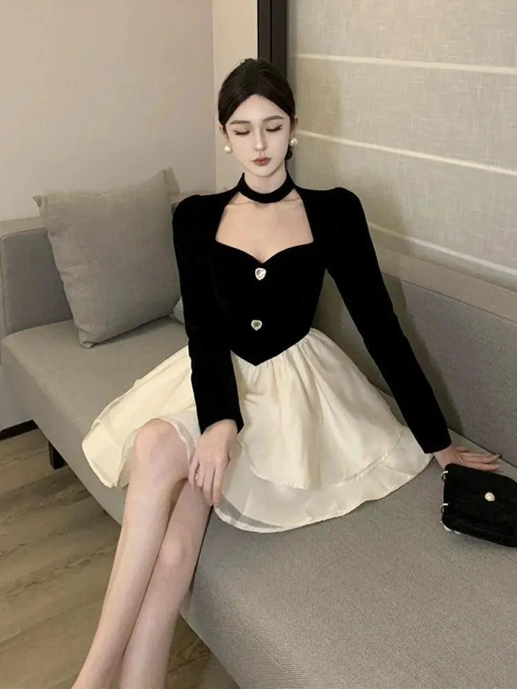 Princess Tulle Tutu Dress Velvet And Tulle Elegance Style