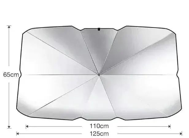 Thickened Foldable Umbrella Car Sunshade Heat Insulation