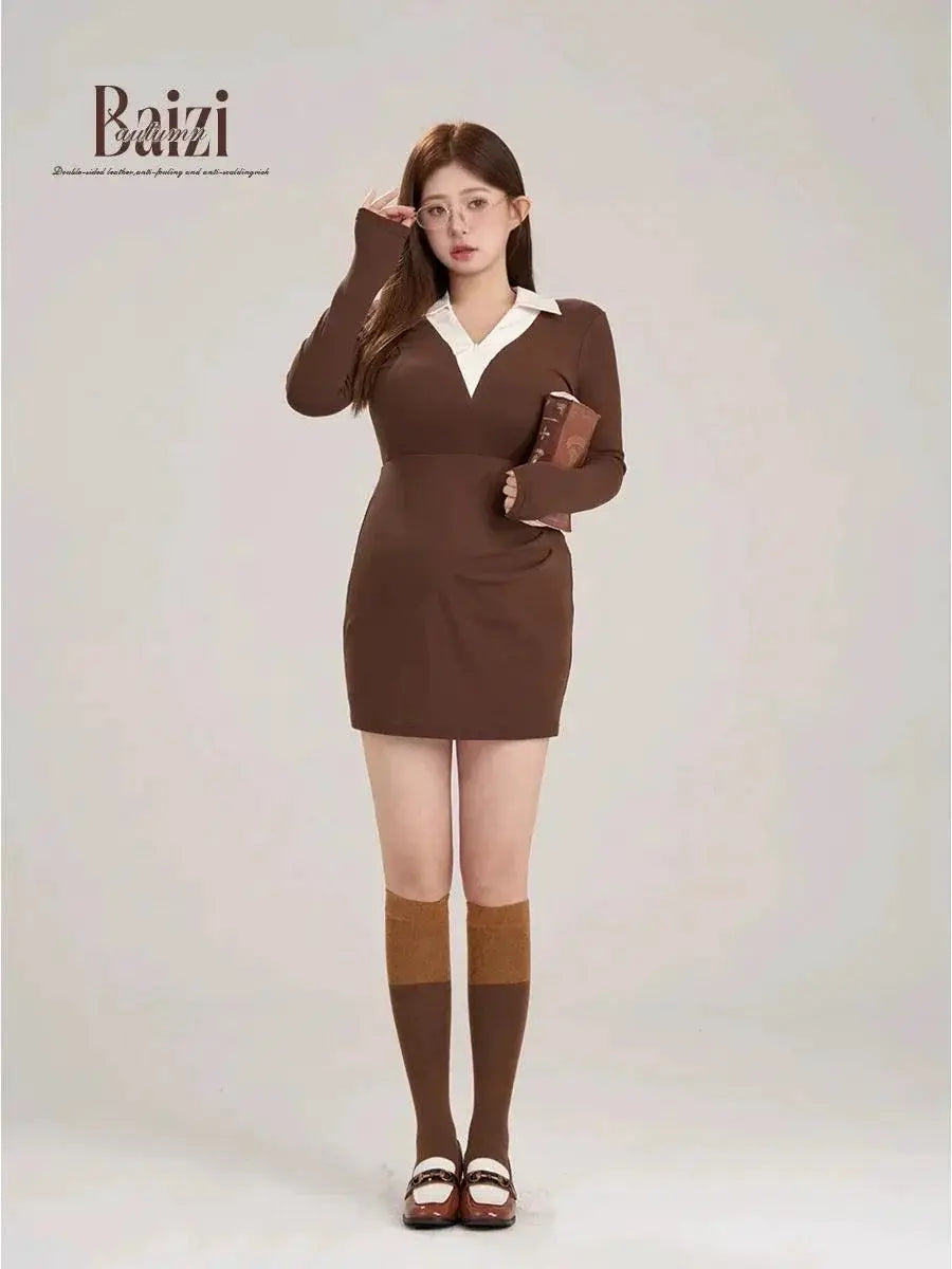 Spring Chic Dress By Bai Zi Zhou For Professional Attire