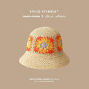 Straw Hat French Girls Travel Seaside Sunshade Lace Cap