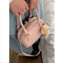 Compact Leather Satchel for Women Daily