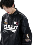 Lang's American Retro Leather Clothing Ins Racing Suit