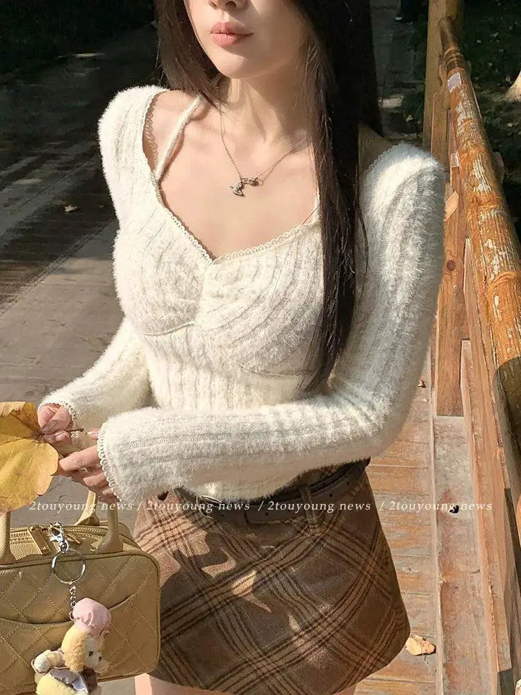 Soft Lace Up T Shirt For Women Stylish Fall Winter Top