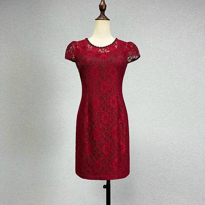 Summer Lace Dress Sexy Cutout Hip Skirt Stylish Versatile