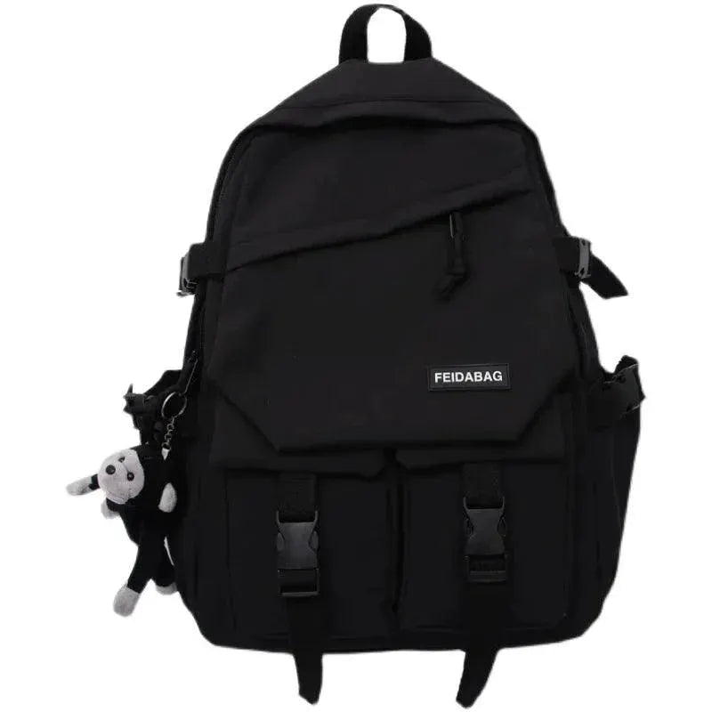 Campus Chic Waterproof Schoolbag With Practical Storage