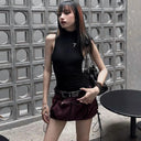 Zipper Collar Athletic Bodysuit Sleek Summer Yoga Sports