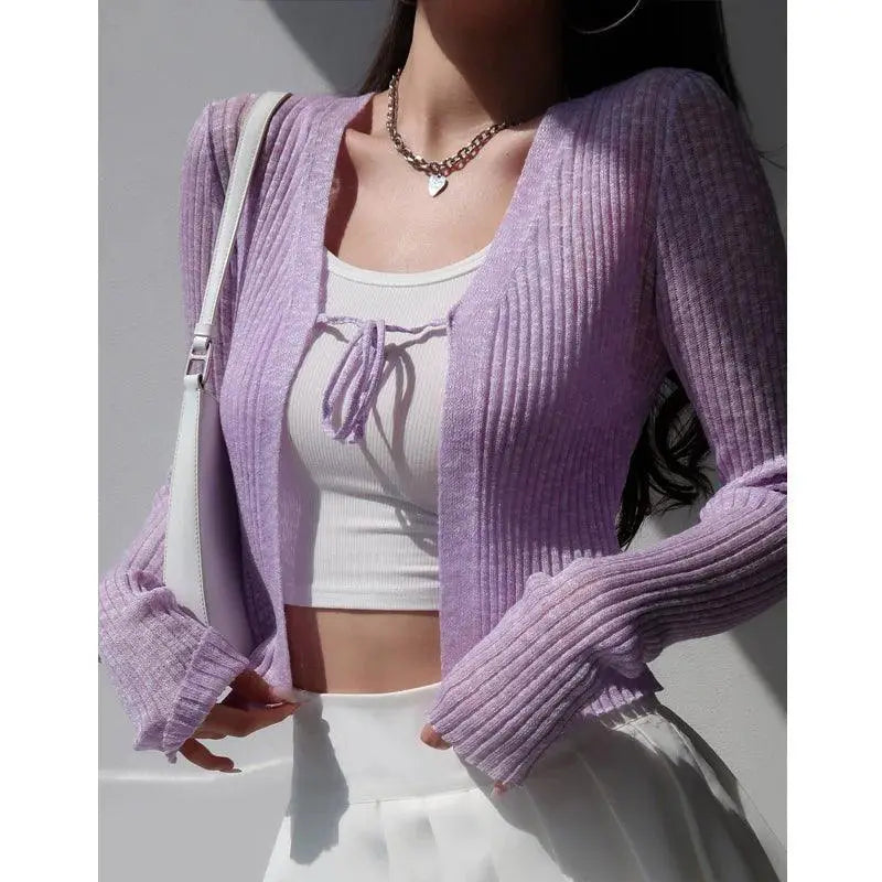 Retro Knit Cardigan Vintage Style Spring Chic Apparel