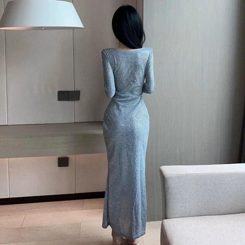 Glamorous Sequin Dress Retro Chic Style Modern Elegance