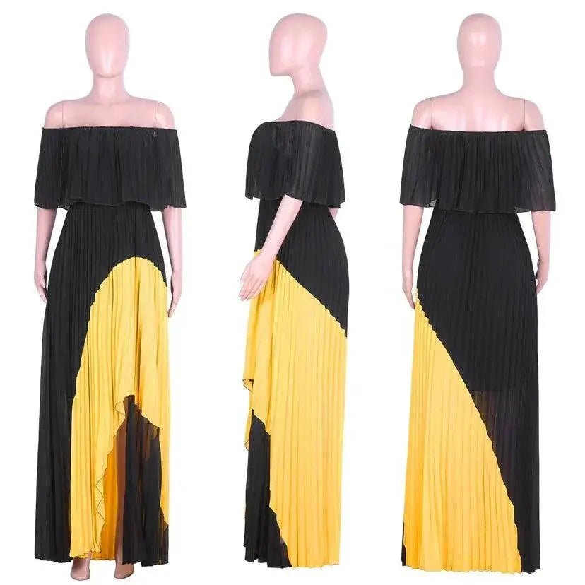 Elegant Off-Shoulder Maxi Dress For Party Statement