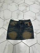 Flattering Patchwork Denim Skirt for Her