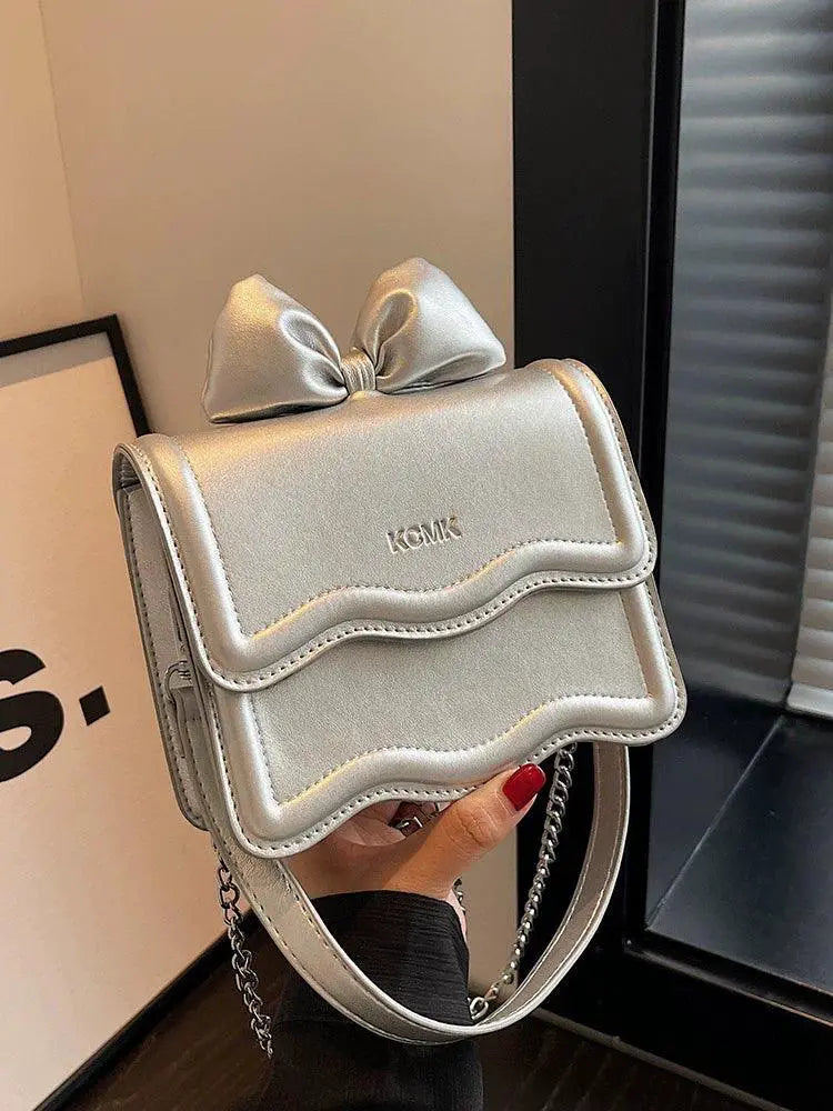Lampeja Mini Bag White PU Leather Shoulder Bag For Women