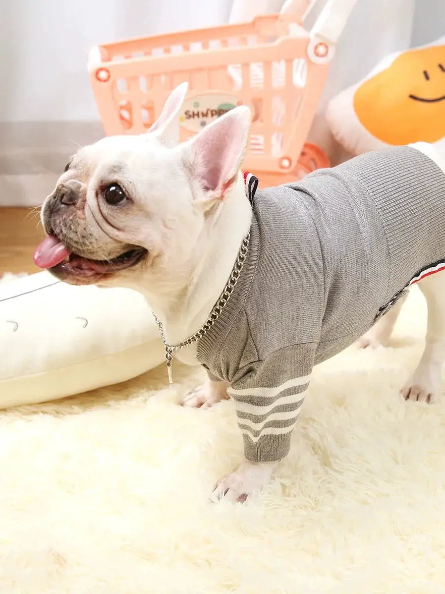 TB Dog Clothes Pet Sweater Autumn Winter Cardigan Small Dogs
