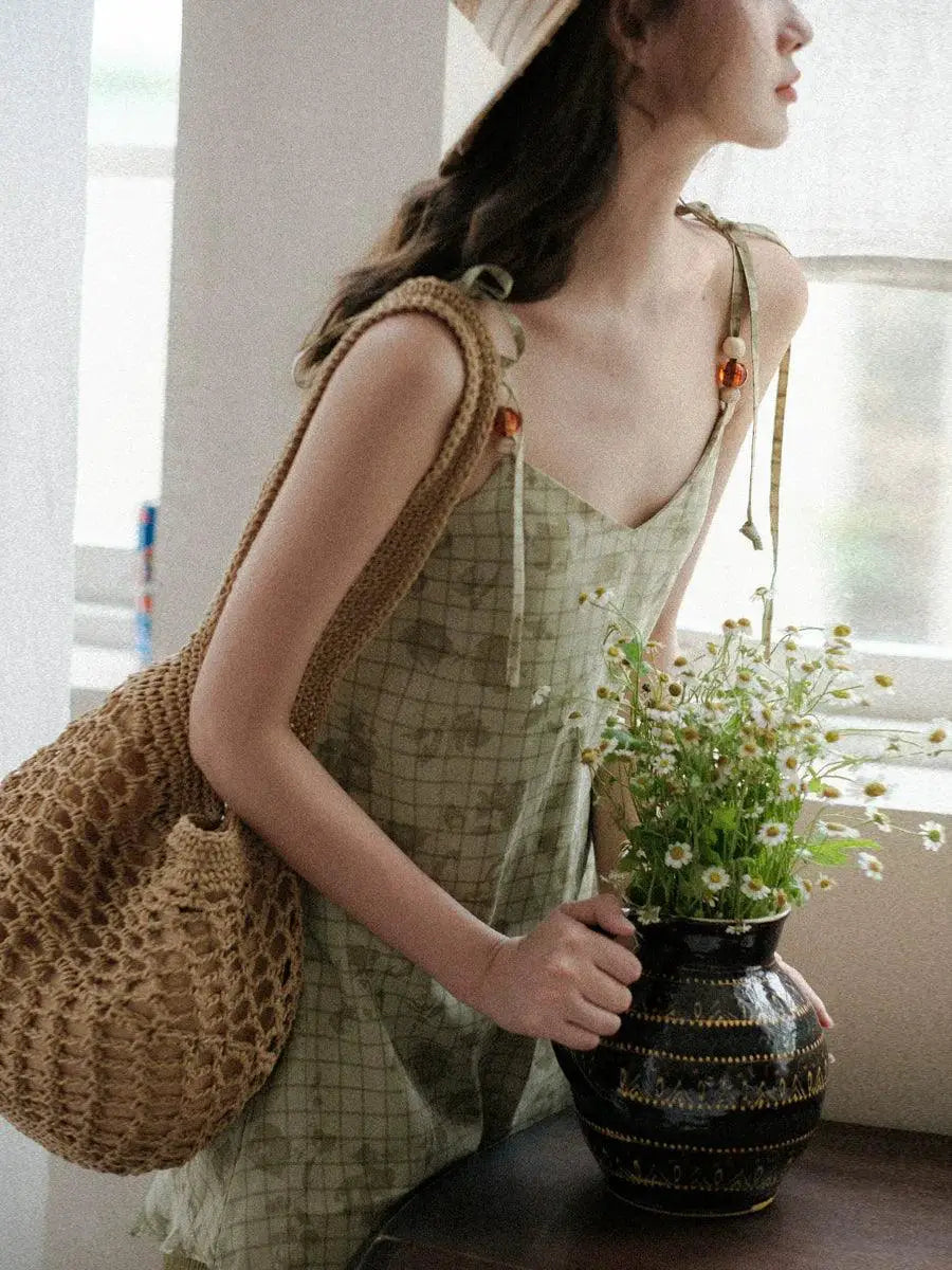 Retro Double Layer Dress Vintage Style Modern Chic