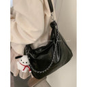 Fashionable PU Shoulder Tote Trendy Women's Carryall Bag