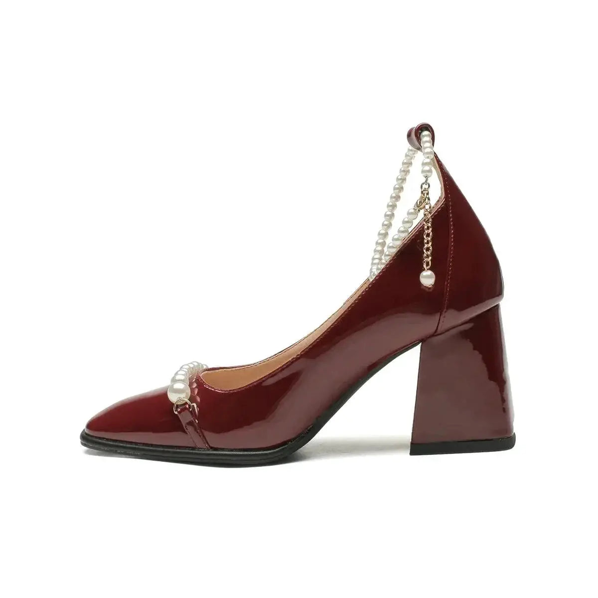 Encounter Pearl Cheongsam Heels Elegant Pearl Footwear