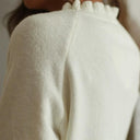 Fashion Raglan Knitted Lace Collar Pullover Chic For Women