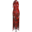 Sleek Tie Dye Dress Urban Style Staple for Fashion Trends
