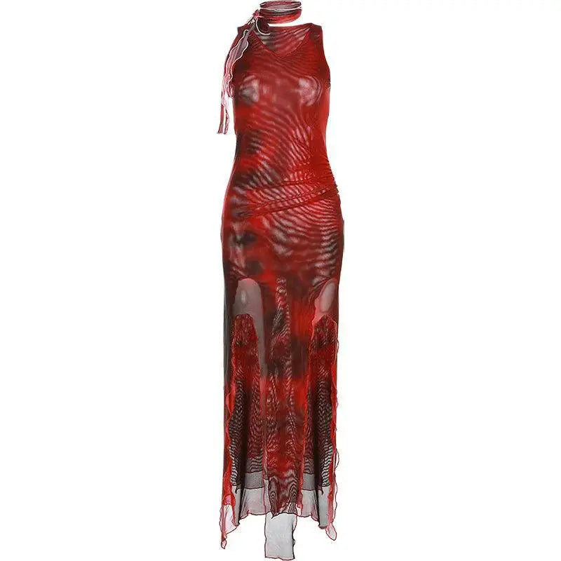 Sleek Tie Dye Dress Urban Style Staple for Fashion Trends