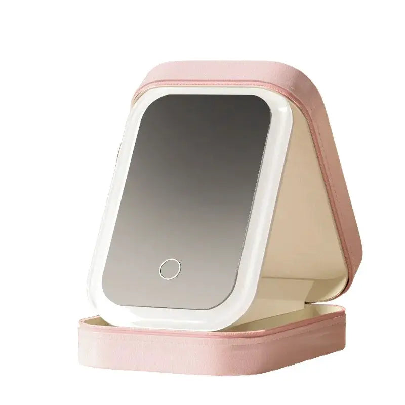 Portable Foldable Cosmetic Mirror With LED Lighting
