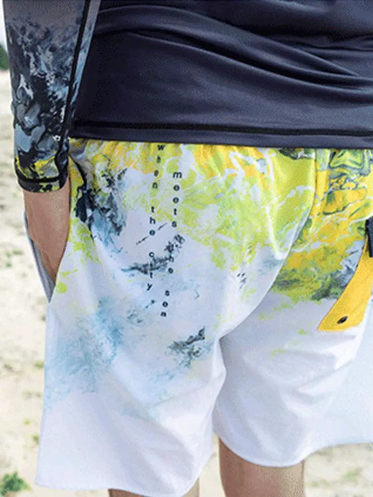 Nu-June Men's Beach Pants Quick Dry Surfing Shorts