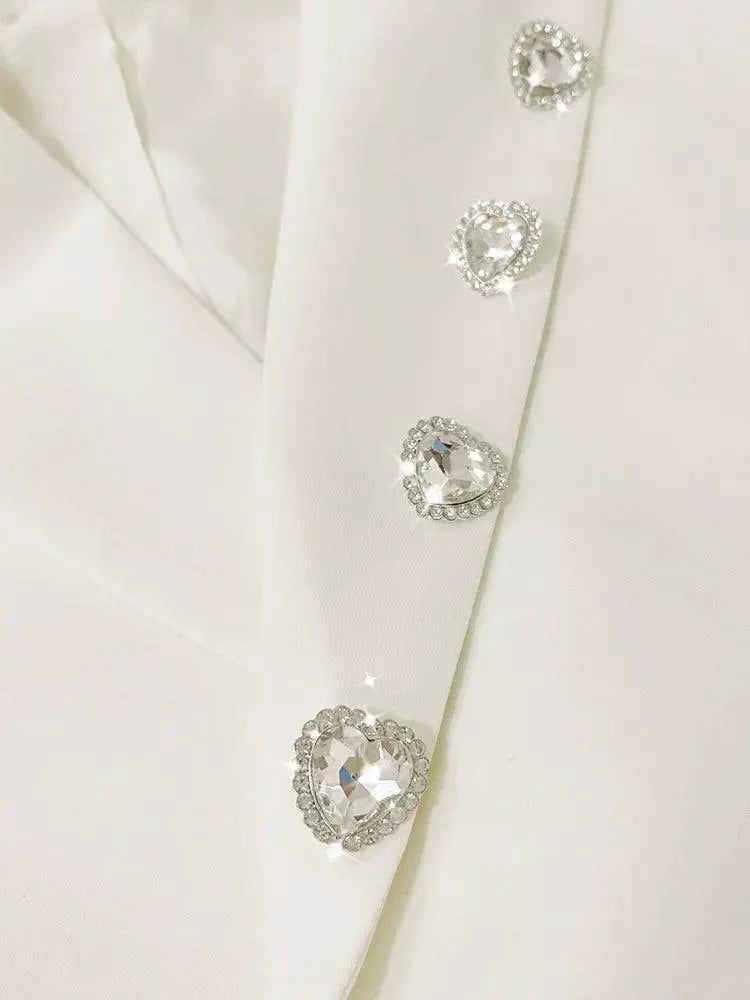 Luxury Rhinestone Slim Suit Spring 2023 Fashion Elegance
