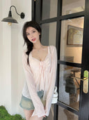 Korean V-Neck Slimming Shirt for Chic Autumn Style Now