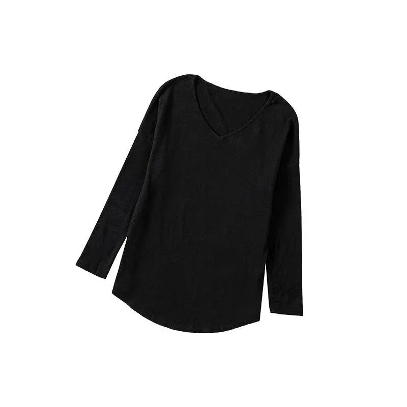 2023 Fall Thin Long Sleeve Pullover T Shirt For Women