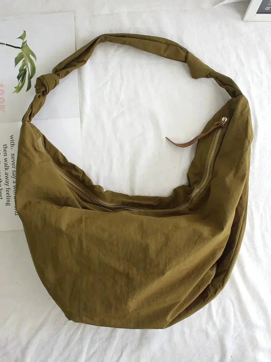 Autumn Vibe Water Dumpling Shoulder Bag Japanese Style Chic