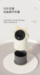 Touchless Desk Trash Bin for Office Use