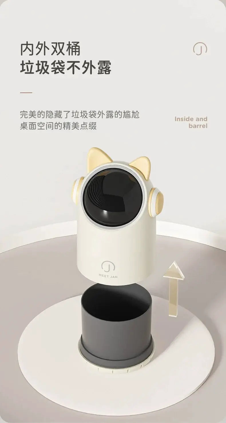 Touchless Desk Trash Bin for Office Use — product view 15