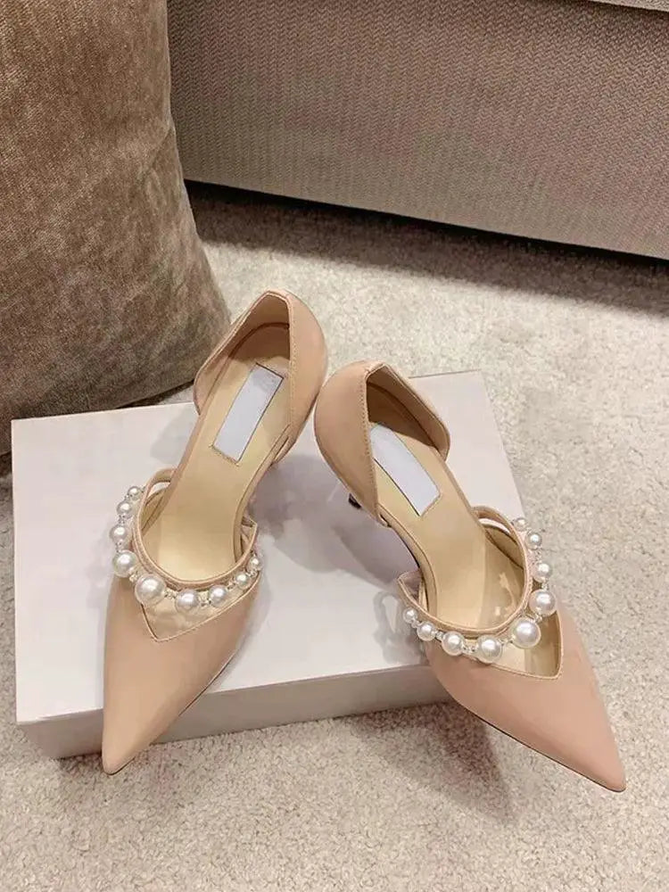 Song Qian Two Strap High Heel Shoes Fashion Forward Footwear