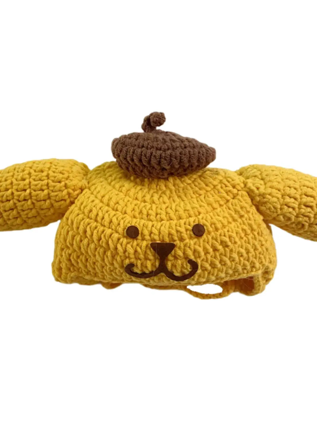 Sanliou Pom Pom Purin Disguise Cap Handmade Cat Headdress