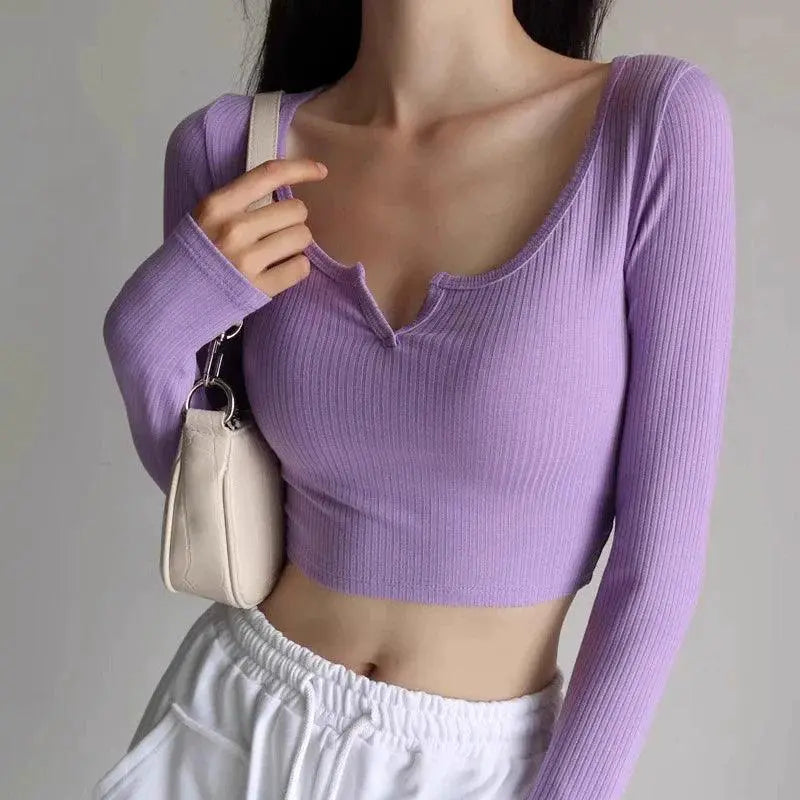 Flattering V-Neck T Shirt for Layering — product view 9