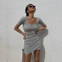 Elegant Pleated Dress For Women Summer