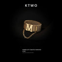 INS European and American Niche Retro New Letter Women's Chain Jewelry