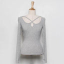 Youth Fashion: Modal Slim-Fit Long Sleeve T-shirt Trendy