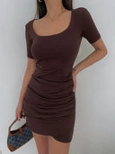 Elegant Pleated Dress For Women Summer