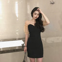 Black Off-Shoulder Party Dress Elegant Summer Style Dress