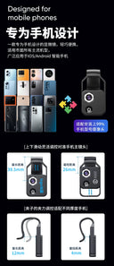 Diamond Magnifying Glass Watch Cell Phone Microscope 200x