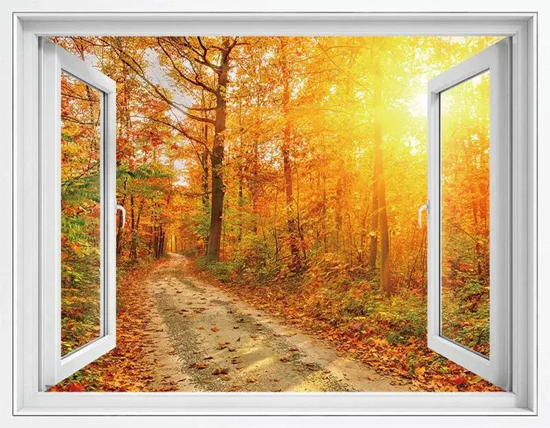 Living Room Window Illusion Wallpaper — product view 12