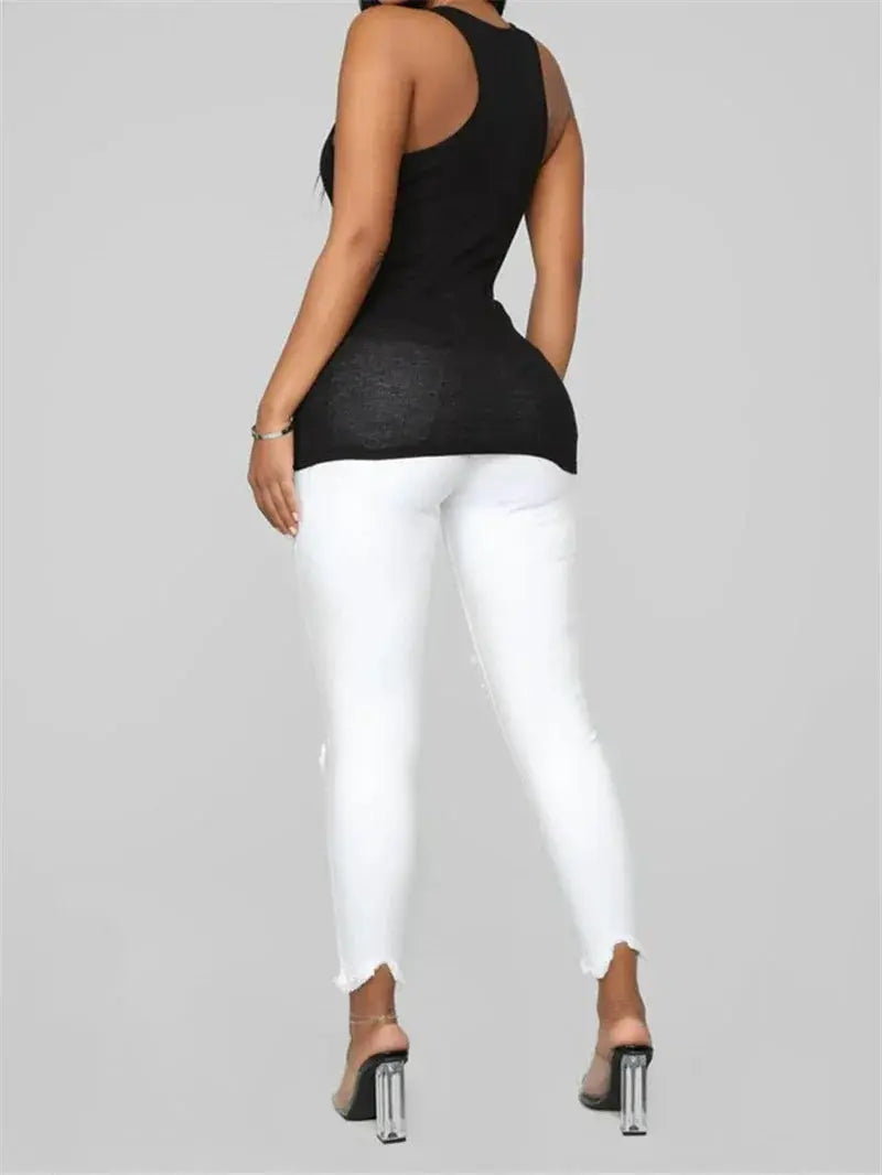 Comfortable Jeans for Women with Elastic — product view 12