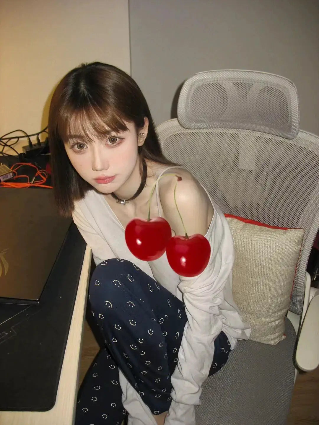 White Chic Korean Style Long Sleeve T Shirt Commuting Top