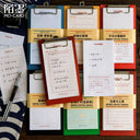 White Kraft Paper Splint Notepad Memo Note Series Mocard