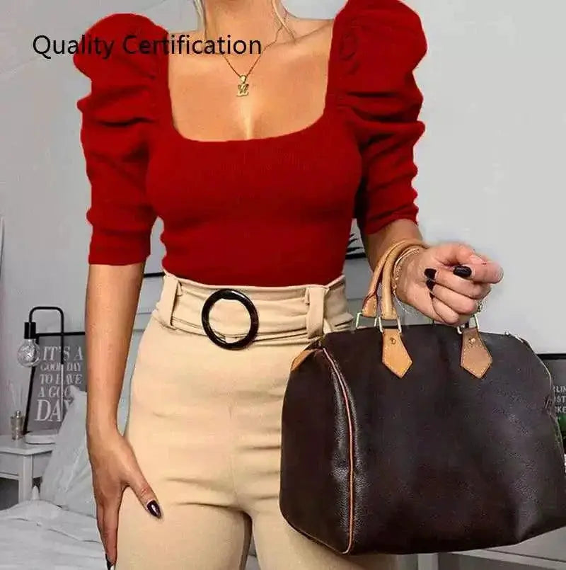 Solid Color Slim Fit Street Style Shirts Fall 2020 Clubwear