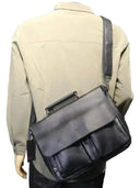Durable Leather Messenger Bag For Office