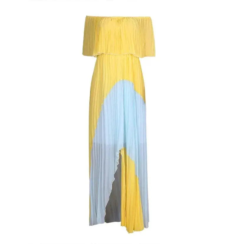 Elegant Off-Shoulder Maxi Dress For Party Statement
